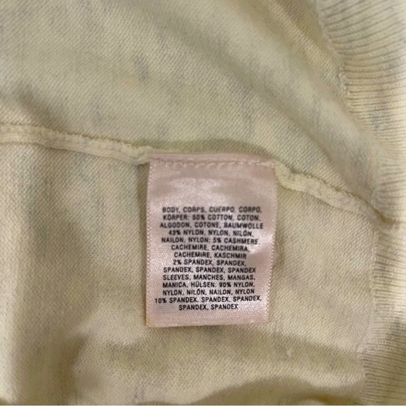 Sparrow Cashmere lace sleeved sweater cream color | Size SP - Picture 6 of 6